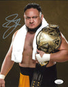 Highspots - Samoa Joe "NXT Champion" Hand Signed 8x10 Photo *inc COA*