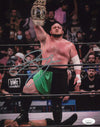 Highspots - Samoa Joe "Raising The Belt" Hand Signed 8x10 Photo *inc COA*