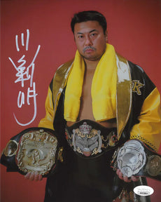 Highspots - Toshiaki Kawada "Triple Crown" Hand Signed 8x10 *inc COA*