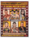 NWA : National Wrestling Alliance - Back To The Territories Hand Signed 8.5x11"