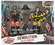 RSC : Demolition Unsanctioned Classic Superstars US Exclusive 2-Pack Figure Set ( Black & Yellow Variant ) * Hand Signed *