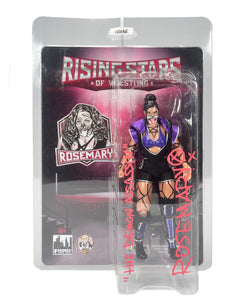 Rising Stars of Wrestling - Rosemary Action Figure * Hand Signed * ( Red Autograph )