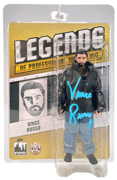 Legends of Professional Wrestling Series - Vince Russo Action Figure * Hand Signed *