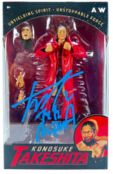 AEW : "The Alpha" Konosuke Takeshita Ringside USA Exclusive Figure *Signed*