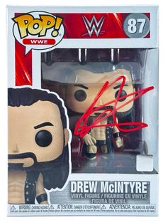 WWE Funko Pop Figure - Drew McIntyre #87 * Hand Signed - Packaging Issue