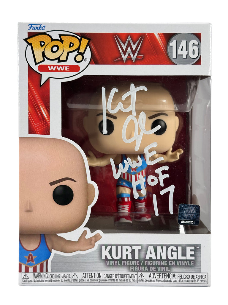 WWE Funko Pop Figure - Kurt Angle #146 * Hand Signed *