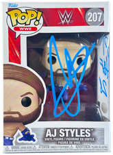 WWE Funko Pop Figure - AJ Styles #207 * Hand Signed *