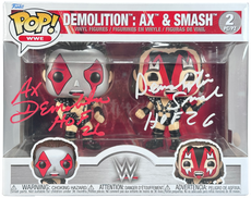 WWE Funko Pop Figures - Demolition 2 Pack * Hand Signed *