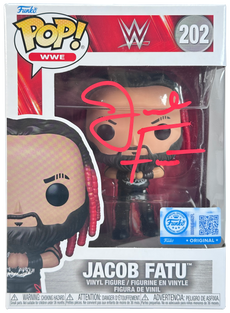 WWE Funko Pop Figure - Jacob Fatu #202 * Hand Signed *
