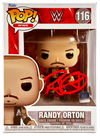 WWE Funko Pop Figure - Randy Orton #116 * Hand Signed * Red Auto - Packaging Issue
