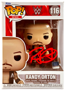 WWE Funko Pop Figure - Randy Orton #116 * Hand Signed * Red Auto - Packaging Issue