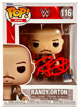 WWE Funko Pop Figure - Randy Orton #116 * Hand Signed * Red Auto - Packaging Issue