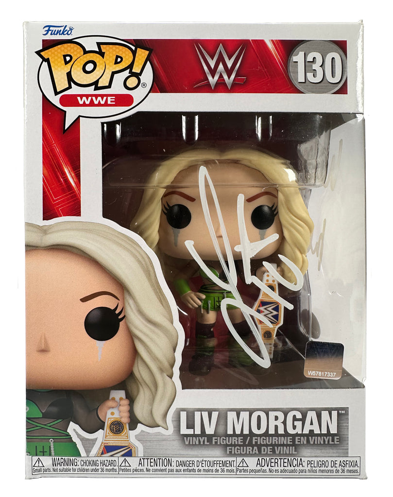 WWE Funko Pop Figure - Liv Morgan #130 * Hand Signed * Packing Issue