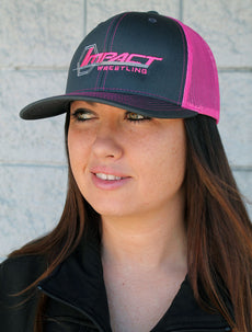 TNA - Impact Pink/Grey Trucker Hat