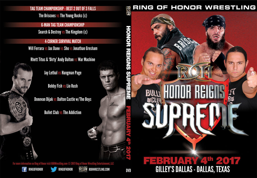 ROH - Honor Reigns Supreme 2017 Event DVD