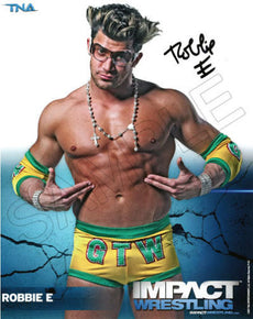 Signed Impact Wrestling - Robbie E - 8x10 - P43