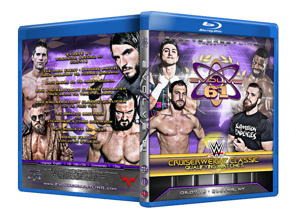 Evolve Wrestling - Volume 61 Event Blu Ray