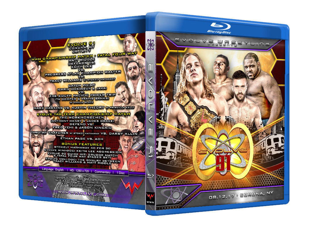 Evolve Wrestling - Volume 91 Event Blu Ray