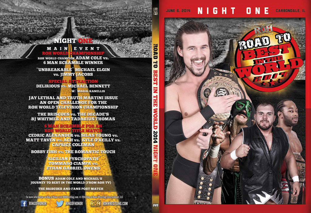 ROH - Road to Best in the World Night One 2014 Event DVD