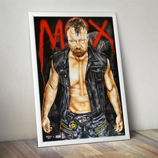 AEW x Dorsey 36"x24" Signed Poster : Jon Moxley * Hand Signed *