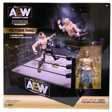 AEW : Unrivaled : Action Ring & UK Exclusive Cody Rhodes Figure * Hand Signed *