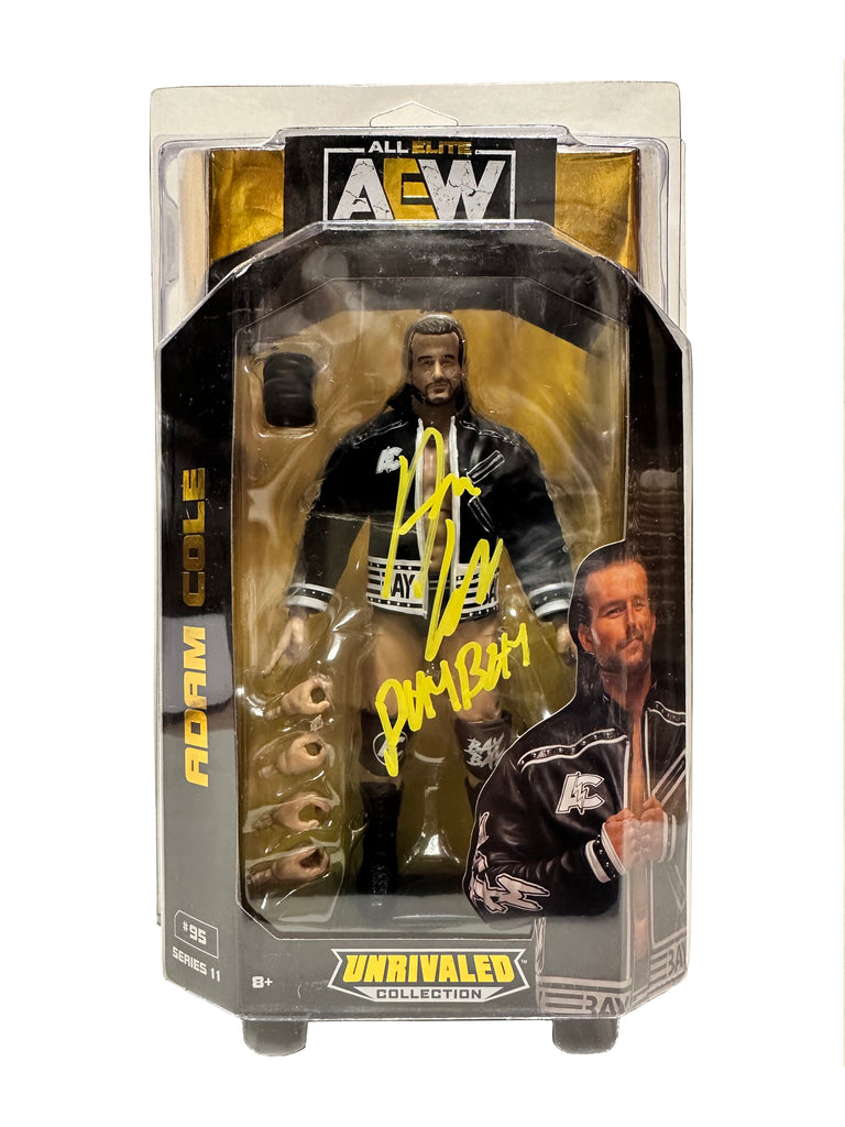 11 Level Figure AEW : Unrivaled Series 11 : Adam Cole Figure * Hand Signed ...