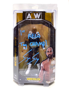 AEW : Unrivaled Series 5 : Scorpio Sky Figure * Hand Signed * 1st AEW Tag Champ