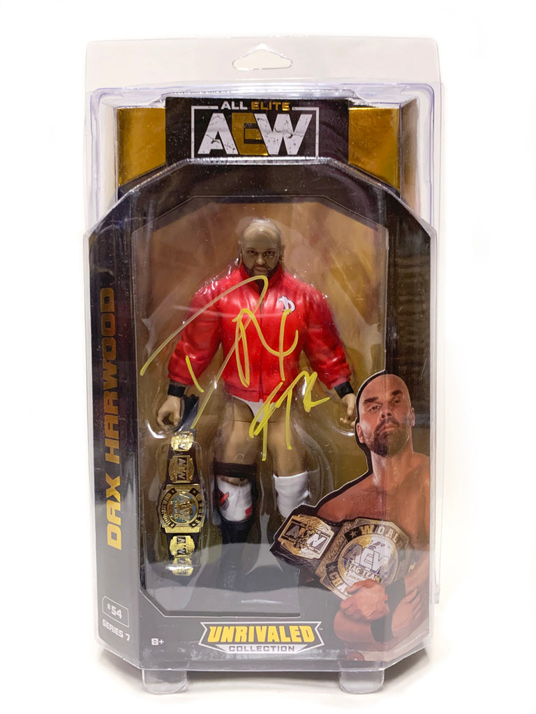 AEW : Unrivaled Series 7 : Dax Harwood Figure * Hand Signed *