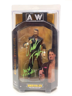 AEW : Unrivaled Series 8 : Chuck Taylor Figure * Hand Signed *