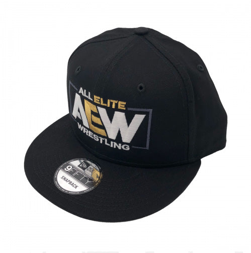 AEW - "AEW Logo" New Era 9Fifty Flatbill Snapback Cap / Hat