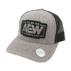 AEW - AEW Leather Patch Snapback Trucker Hat / Cap