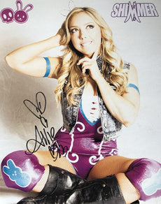 Demon Bunny - Allie "Shimmer Seated Promo" Signed 8x10
