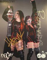 Demon Bunny - Rosemary & Havok "Decay Impact Tag Champions" Signed 8x10