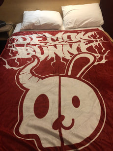 Demon Bunny - 50" x 70" Fleece Throw Blanket