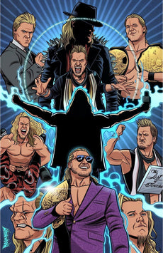 Highspots - Chris Jericho "30 Years Of Jericho" Hand Signed 11x17 Artwork *inc COA*