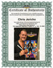Highspots - Chris Jericho "30 Years Of Jericho" Hand Signed 11x17 Artwork *inc COA*