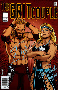 Highspots - Edge & Beth Phoenix "Grit Couple" Hand Signed 11x17 Artwork *inc COA*