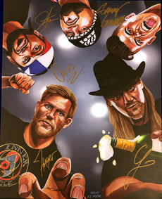 Highspots - The Inner Circle Hand Signed Artwork 20" x 16" Poster *inc COA*