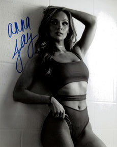 Highspots - Anna Jay "Black & White Leaning Pose" Hand Signed 8x10 Photo *inc COA*