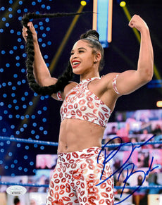 Highspots - Bianca Belair "Double Biceps" Hand Signed 8x10 *inc COA*