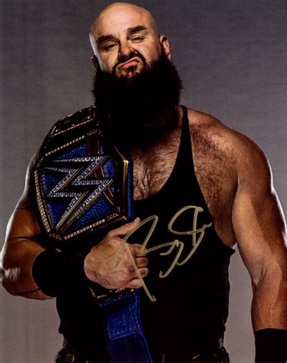 Highspots - Braun Strowman "Universal Champion Promo" Hand Signed 8x10 *Inc COA*