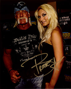 Highspots - Brooke Hogan "With Hulk" Hand Signed 8x10 Photo *inc COA*