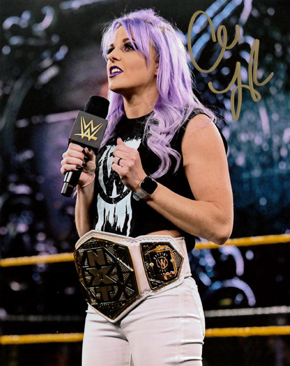 Highspots Candice LeRae NXT Tag Champ Hand Signed 8x10 inc COA highspots-candice-lerae-nxt-tag-champ-hand-signed-8x10-inc-coa
