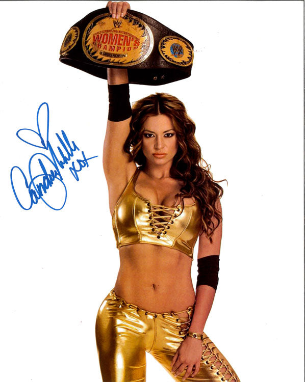 Highspots - Candice Michelle "Gold Gear Champion" Hand Signed 8x10 *inc COA*