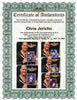 Highspots - Chris Jericho "30 Years Of Jericho" Hand Signed 8x10 Artwork *inc COA*