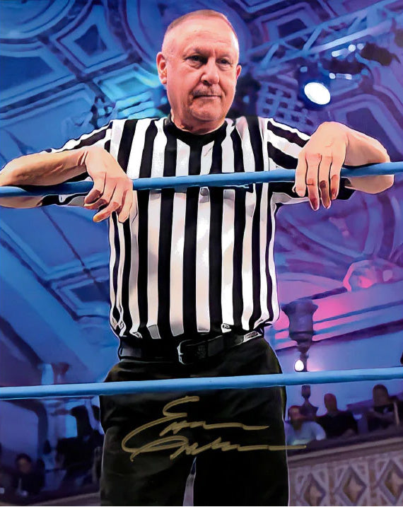 Highspots - Earl Hebner "You're Damn Right" Hand Signed 8x10" *Inc COA*