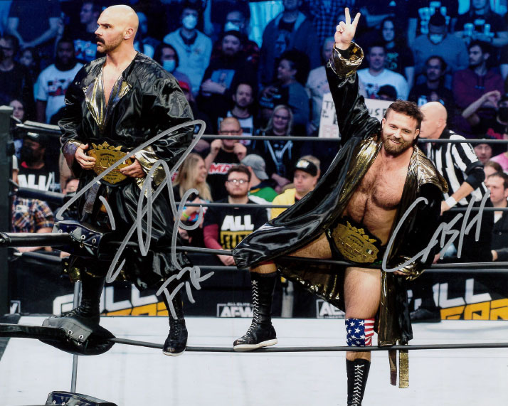 Highspots - FTR "AAA Tag Team Champions" Hand Signed 8x10 *inc COA*