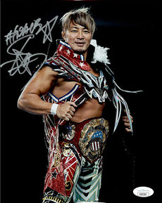 Highspots - Hiroshi Tanahashi "US Champion" Hand Signed 8x10 *inc COA*