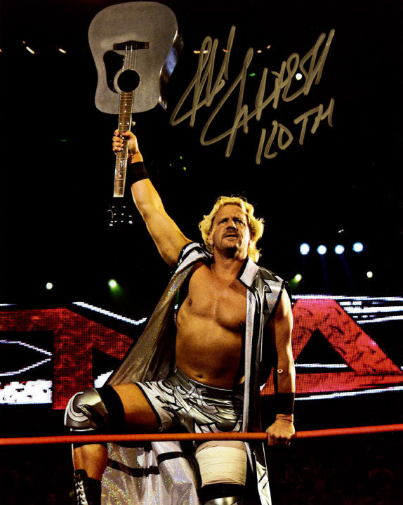 Highspots - Jeff Jarrett "Guitar Pose" Hand Signed 8x10 Photo *inc COA*