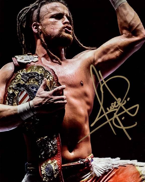Highspots - Juice Robinson "NJPW US Champion" Hand Signed 8x10 Photo *inc COA*